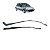 Par Haste Braço Limpador Parabrisa Peugeot 206 207 2000 A 14 - Imagem 1
