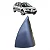 Moldura Interna Retrovisor Direito Megane Grand 2006 A 2013 Cinza - Imagem 1