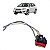 Chicote Interruptor Vidro Eletrico Dianteiro Ford Focus - Imagem 1