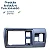 Moldura Painel Botoes Cinzeiro Citroen Berlingo 1998 A 2002 Cinza - Imagem 2