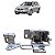 Dobradiça Porta Traseira Esquerda Vw Jetta Golf 2005 A 2014 - Imagem 1