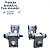 Par Dobradiça Porta Traseira Esquerda Peugeot 206 207 1999 - Imagem 2