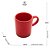 Conjunto 2 Xícaras de Café em Cerâmica Retro Wolff Vermelha 100ml - Imagem 6