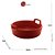 Travessa Oval de Porcelana Nórdica Bon Gourmet 22cm Vermelha - Imagem 6