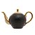 Bule de Chá em Porcelana Preto e Dourado Dubai 1L Wolff - Imagem 2