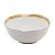 Bowl de Porcelana Dubai Wolff Branco com Dourado - Imagem 2