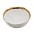 Bowl de Porcelana Dubai Wolff Branco com Dourado - Imagem 4