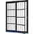 PORTA CORRER LATERAL COM GRADE ELO E POSTIGO STANDARD 210X150 CM E AÇO FERREIRA - Imagem 1