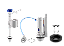 KIT DUAL FLUSH ENTRADA PLUS ACIONAMENTO UNIVERSAL HERC 759 - Imagem 1