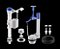 KIT SINGLE FLUSH ENTRADA PLUS ACIONAMENTO SUPERIOR CASTELO HERC 780 - Imagem 1