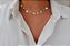 CHOKER MEDALHAS E ZIRCÔNIAS COLORIDAS - Imagem 1