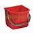 Balde Plástico Vermelho c/ Alça e Graduação 18L TTS ref. Y0003501VM - Imagem 1
