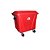 Contentor 700L Vermelho c/ 4 rodas 129cm x 87cm x 138cm Belosch ref. CON-700VM - Imagem 1