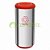 Lixeira 40L inox polido c/ tampa basculante Vermelha 65,8cm x 31cm Tramontina ref. 94539202 - Imagem 1