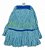 Refil mop úmido alta temperatura de algodão Azul p/ limpeza úmida de pisos 300g TTS ref. 11976AZ - Imagem 1