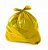 Saco p/ lixo 60L Amarelo Leve Almofada Fundo Reto 100pçs 70x60cm Zibag - Imagem 1