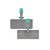 Suporte Minilock Plástico Cinza c/ articulação block p/ fibra e refis velcro 25cm TTS ref. 8700Y - Imagem 1