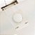 Botão Da Fechadura Plástico Branco p/ Dispenser Papel Toalha Lunes - Imagem 1