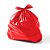Saco p/ lixo 200L Vermelho Super Reforçado Almofada Fundo Sanfonado 50pçs 100x130cm Versatta - Imagem 1