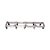 Modulo c/ 10 rodas p/ 4 lixeiras de 50L Bralimpia ref. ml04CR - Imagem 1