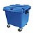 Contentor 1000L Azul c/ 4 rodas s/pedal 129cm x 138cm x 104cm JSN ref. C1000A - Imagem 1