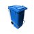 Contentor 240L Azul c/ rodas c/ pedal modelo europeu 105cm x 59cm x 74cm Bralimpia ref. CP24AZP - Imagem 1