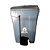 Lixeira 50L Cinza c/ pedal quadrada 62,5cm x 41,5cm x 41cm Belosch ref.B2PR-0050I - Imagem 1
