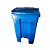 Lixeira 50L Azul c/ pedal quadrada 62,5cm x 41,5cm x 41cm Belosch ref.B2PR-0050I - Imagem 1