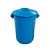 Lixeira Plástica 60L Redonda Azul c/ Tampa Sobreposta 61,5cm x 51cm x 43,5cm JSN ref. CR60A - Imagem 1