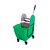 Balde c/ divisória, 1 dreno, espremedor Doblô, rodízios 3", Verde 30L Bralimpia ref. NY110P - Imagem 1