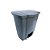 Lixeira Cinza 36L c/ Pedal 49x42cm Tonk Ref. 2203071053 - Imagem 1