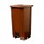 Lixeira Marrom 100L c/ Pedal 86x49,5cm Tonk Ref. 2203071034 - Imagem 1