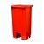 Lixeira Vermelha 100L c/ Pedal 127x50cm Tonk Ref. 2203071033 - Imagem 1