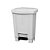 Lixeira Branca 50L Licitá c/ Pedal 60,5x40,1cm Tonk Ref. 2203071016 - Imagem 1