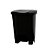 Lixeira Preta 50L Licitá c/ Pedal 60,5x40,1cm Tonk Ref. 2203071007 - Imagem 1