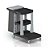 Carro Moover Black BM010N c/ Saco p/ Coleta 124x58x102cm TTS ref. YBM010N0A00 - Imagem 1