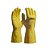 Luva de látex Amarelo revestimento interno em verniz silver antiderrapante Tam M 1par Handex - Ref.HX027T08E001 - Imagem 1