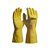 Luva de látex Amarelo revestimento interno em verniz silver antiderrapante Tam P 1par Handex - Ref.HX027T07E001 - Imagem 1