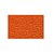 Tapete de vinil Laranja 120cm x 80cm p/ sujeira sólida e baixo tráfego Practik - Imagem 1