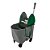 Balde Cinza 30L c/ divisória, 1 dreno, espremedor Verde Doblô, rodízios 3", Copapel ref. 2203076025 - Imagem 1