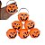Baldinho Abóbora Halloween Pacote c/ 6 unidades - Imagem 1