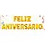 KIT BALÕES FELIZ ANIVERSARIO 40CM C/16 LETRAS - Imagem 1
