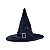 Chapéu de Bruxa Veludo Luxo com Fivela Halloween - Imagem 4