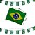 Kit Varal com 7 Bandeiras do Brasil 20x28cm em Tecido - Imagem 2