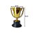 12 unidades Mini Troféu 8cm p/ Lembrancinha Decoração - Imagem 2