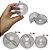 Kit 5 Esferas Acrílicas Transparentes (DIVERSOS TAMANHOS) Bola de Natal - Imagem 1