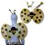 Kit Abelha Joaninha Asa + Tiara + Varinha Fantasia Carnaval - Imagem 3