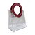 Bolsa Presente Transparente Alça Bordô Redonda - Imagem 1