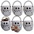 Kit 6 Baldinhos Fantasma Halloween Decoração Lembrancinha - Imagem 1