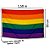 Bandeira LGBT / Arco-Íris Grande 1,50m x 90cm - Orgulho LGBTQIA+ - Imagem 2